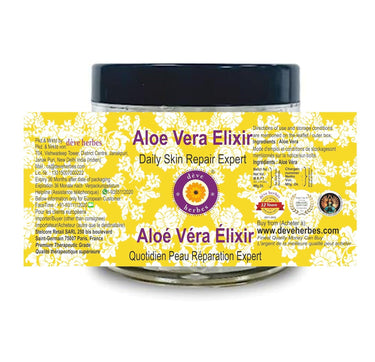 Deve Herbes Aloe Vera Gel (Elixir) | Made with 100% Pure Aloe Vera | Deeply Moisturizing & Hydrating | Daily Skin & Hair Care | For All Skin Types | 100gm